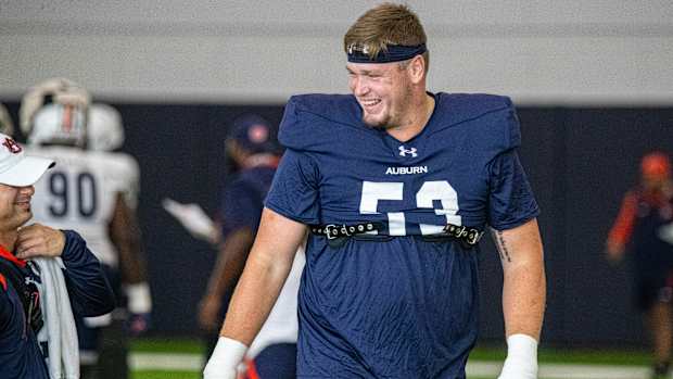 Gunner Britton at Auburn football practice - Eric Starling/Auburn Daily